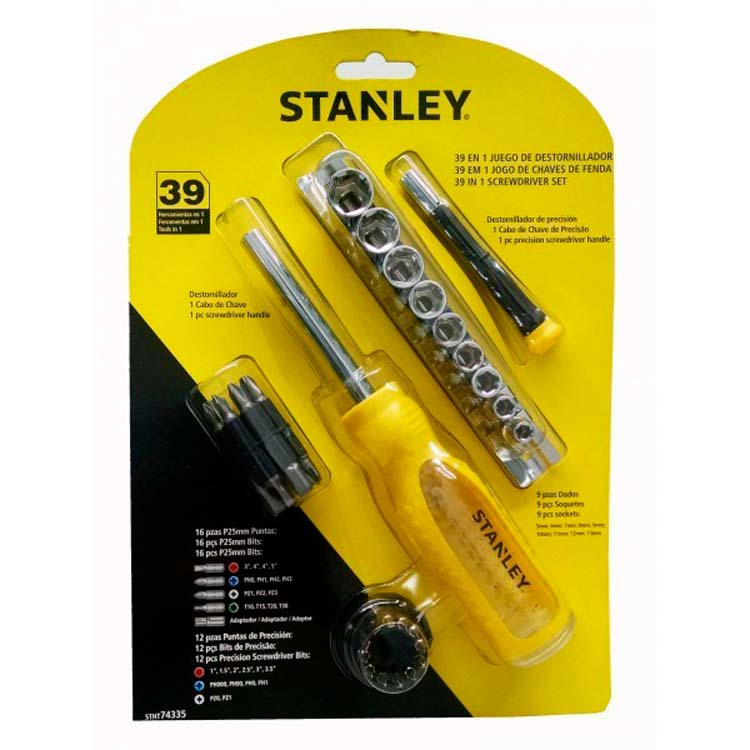 Juego de 20 destornilladores STMT60220-LA Stanley: STMT60220-LA  Herramientas eléctricas y ferretería en general